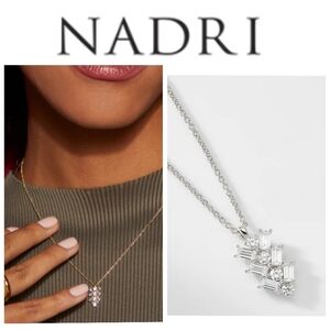 Nadri PAVE THE WAY BAGUETTE CZ PENDANT